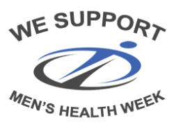 "We Support Men's Health Week" Logo